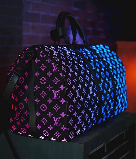 louis vuitton fiber optic bag|Louis Vuitton light up keepall.